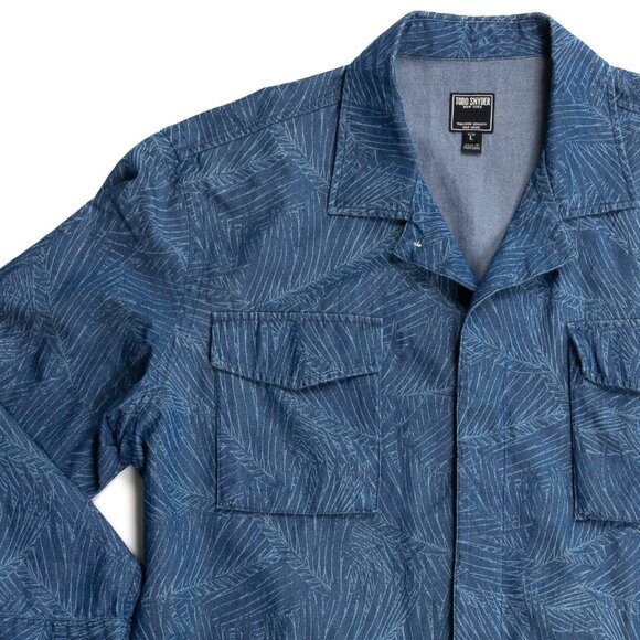 Todd Snyder Men's Field Jacket Blue Palms Size Large - Picture 1 of 15